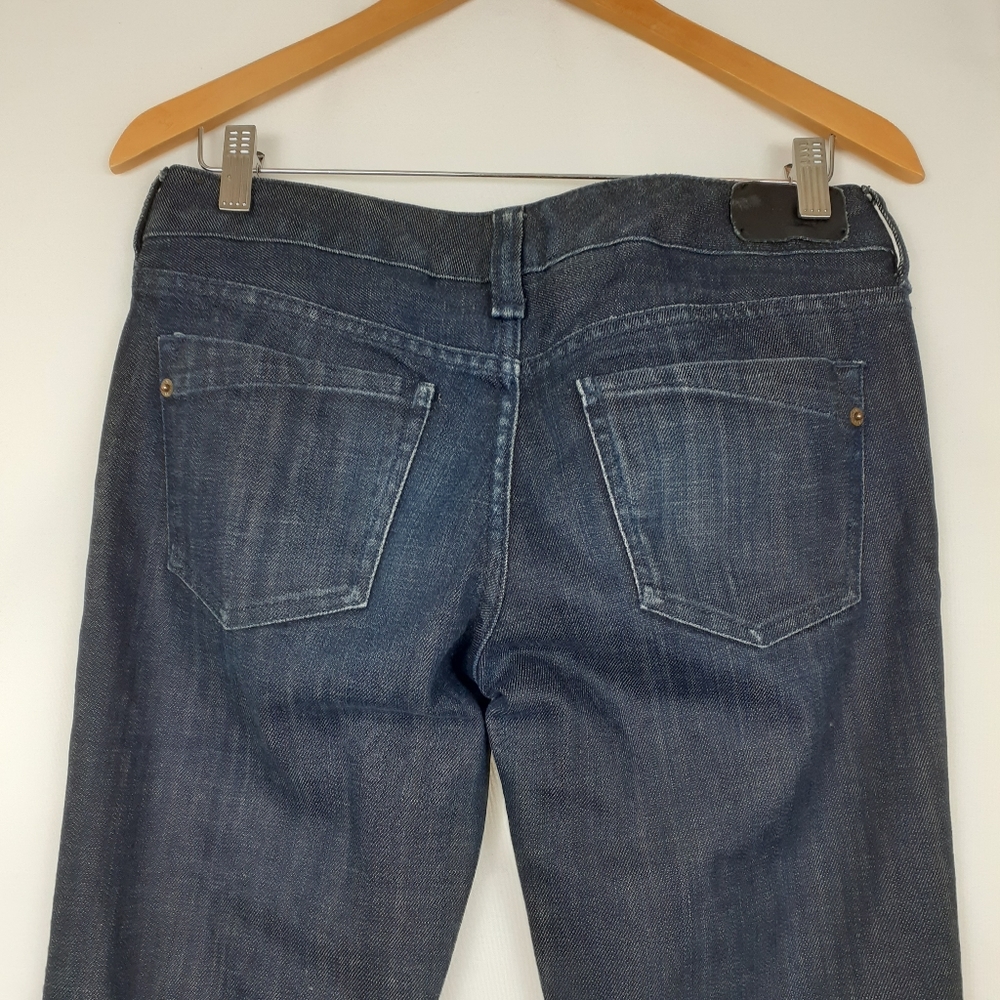 Express Blue Stella Barely Boots Jeans Sz Long 4 - Picture 6 of 8